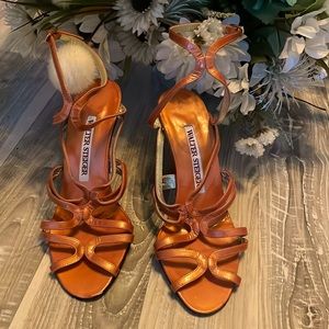 Walter Steiger Orange Sandal Pumps